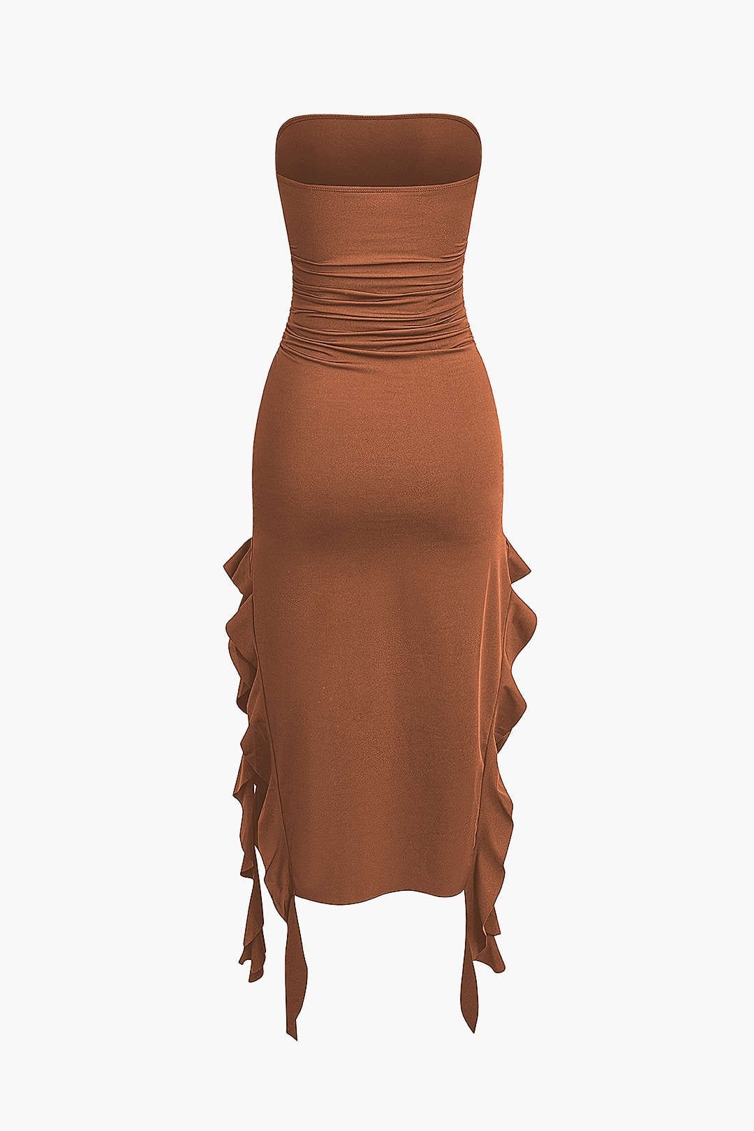 Maxikleed met Volant Vrouwelijk Elegante Jurk
