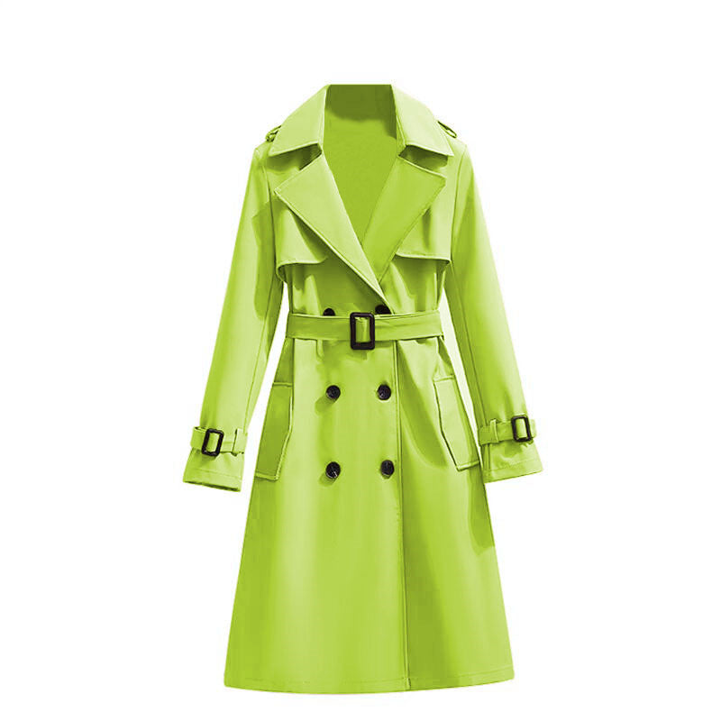Dames Trenchcoat Mid-Lengte Stijlvol Waterdicht