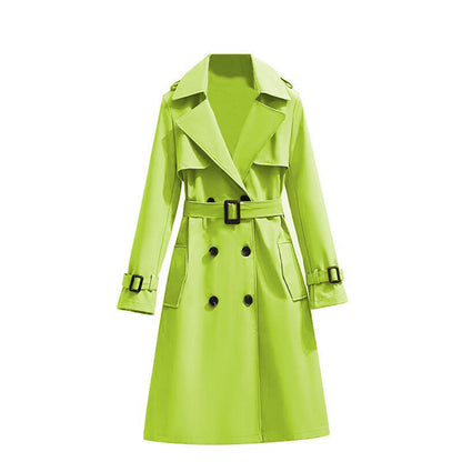 Dames Trenchcoat Mid-Lengte Stijlvol Waterdicht