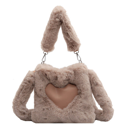 Dames Teddy Schoudertas Stijlvolle Harten Detail Luana