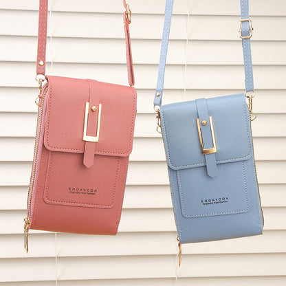 Dames Crossbody Telefoontas met Touchscreen Venster en Lacy Ontwerp