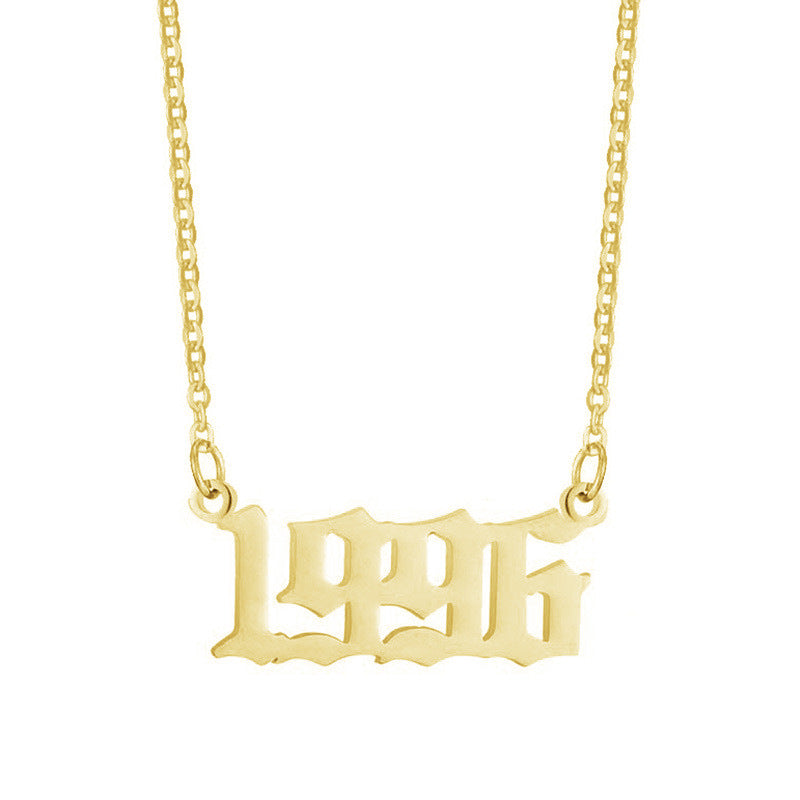 Gouden Ketting voor Dames 18K RVS Met Jaarsteen Lammy