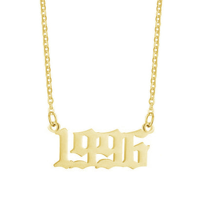 Gouden Ketting voor Dames 18K RVS Met Jaarsteen Lammy