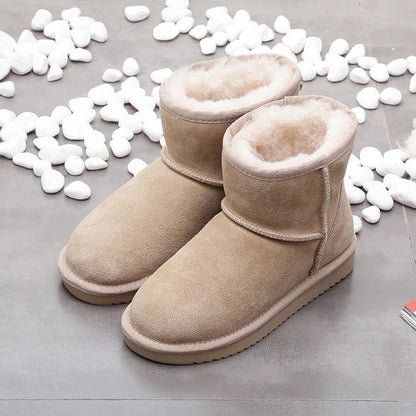 Dames Winterboots Fleece Gevoerd Warm en Waterdicht