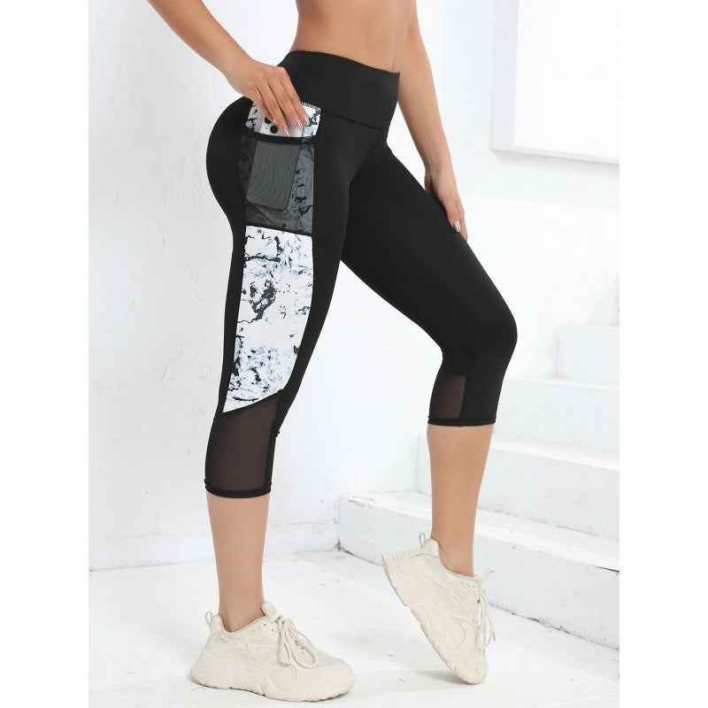 Dames Sport Legging Hoge Taille Comfortabel met Mesh Zak - Mode Vibes