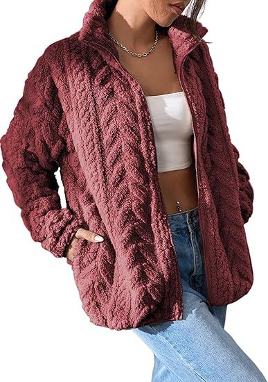 Dames Fleece Vest met Kabel Patroon Warm en Elegant