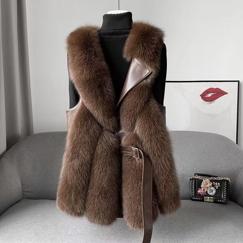 Dames Faux Fur Bodywarmer Stijlvol Warm Modieus