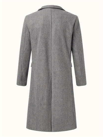 Heren Trenchcoat – Zakelijke Stijl & Elegantie voor Herfst/Winter