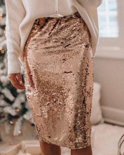 Glitter Rok Met Pailletten voor Vrouw