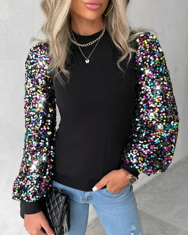 Vrouwelijke Blouse met Wijd Mouwen Lorena Stijl