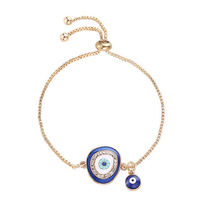 Boze Oog Armband Ethnostijl Zilverkleurig Beschermingssymbool