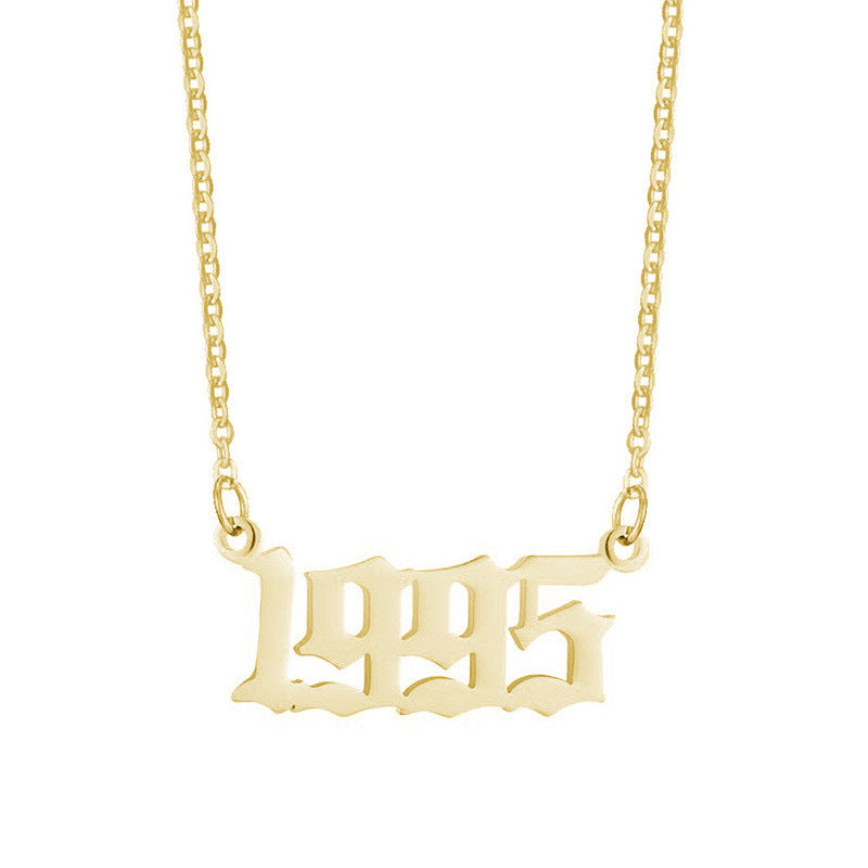 Gouden Ketting voor Dames 18K RVS Met Jaarsteen Lammy