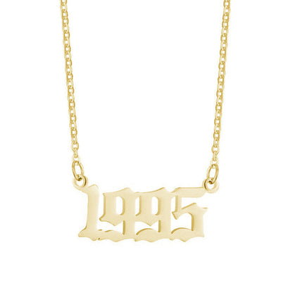 Gouden Ketting voor Dames 18K RVS Met Jaarsteen Lammy