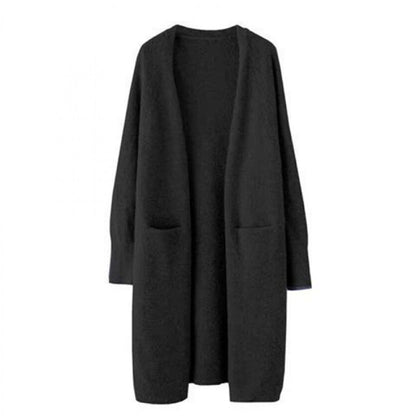 Dames Gebreide Vest Warm en Stijlvol Lange Model