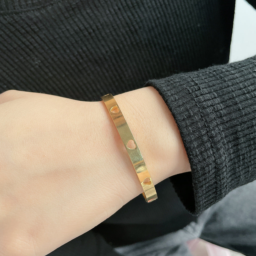 Dames Armband RVS Roestvrij Staal met Hart Motief - Mode Vibes