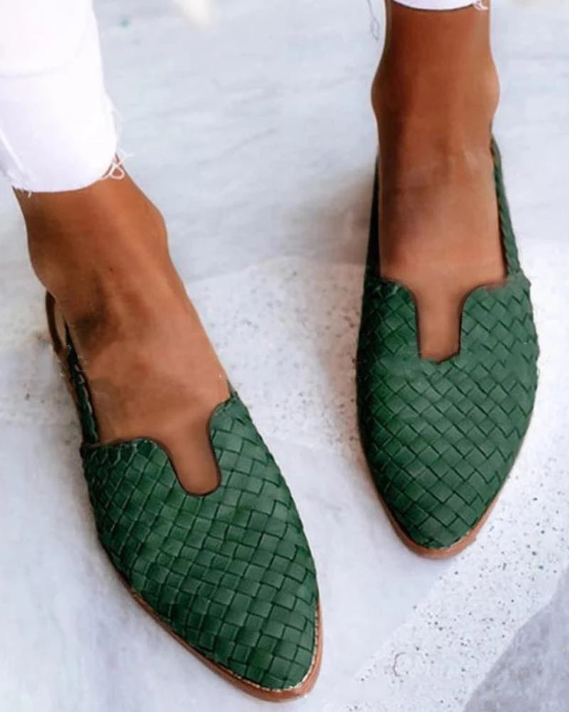 Dames Instappers Gevlochten Zomerpumps Elyssa