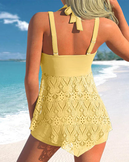 Tweedelige Tankini Rugloos Zomer Badpak Dame