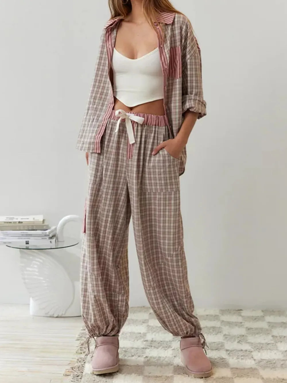 Dames Pyjama Set Feline Zacht en Comfortabel