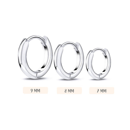 Kleurrijke 3-Ringen Oorbel Set voor Vrouw