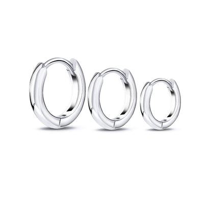Kleurrijke 3-Ringen Oorbel Set voor Vrouw - Mode Vibes