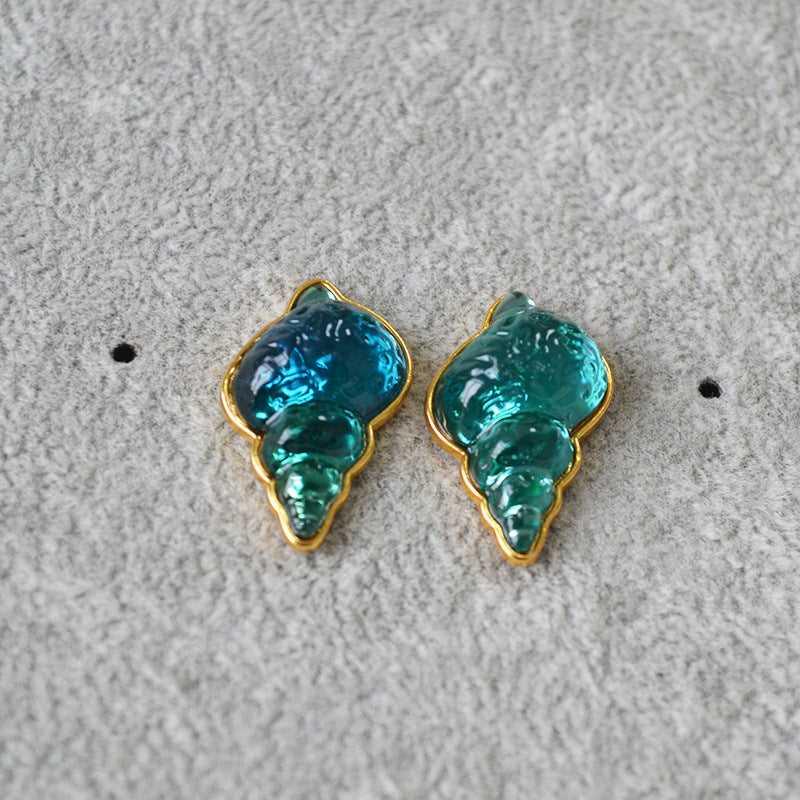 Blauwe Schelp Oorbellen Zee Inspiratie
