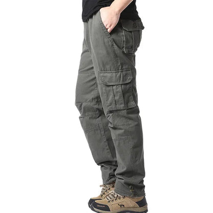 Herens Cargo Broek Katoen Relax Fit Grote Zakken