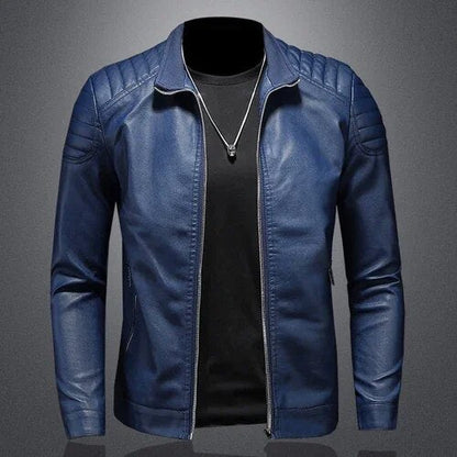 Leren Biker Jas Bomber Model Geschikt voor Dagelijks Gebruik