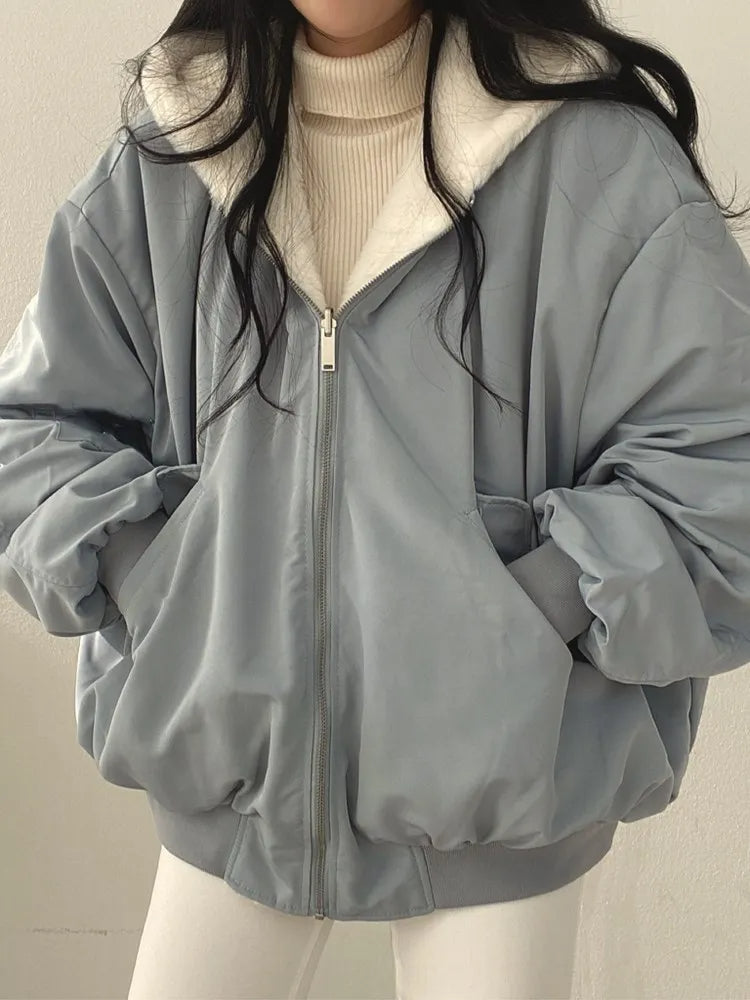 Vintage Winterjas Comfy en Casual voor Vrouw