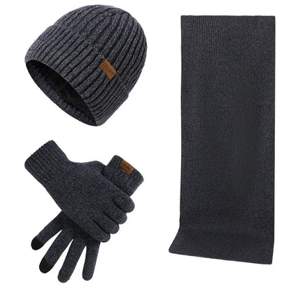Warme Winterset met Muts, Sjaal en Handschoenen