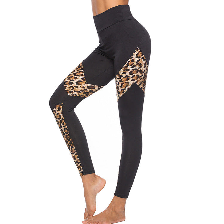 Dames Sportlegging Hoge Taille Luipaard Print
