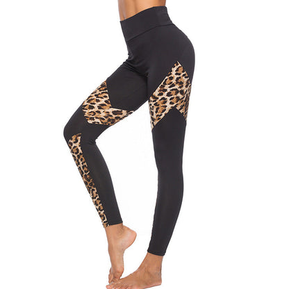 Dames Sportlegging Hoge Taille Luipaard Print