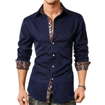 Mannen Feestoverhemd Trendy Stijl Matteo