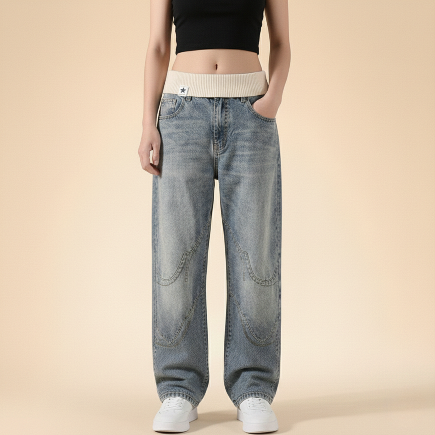 Nova | Elehant & Vintage baggy jeans