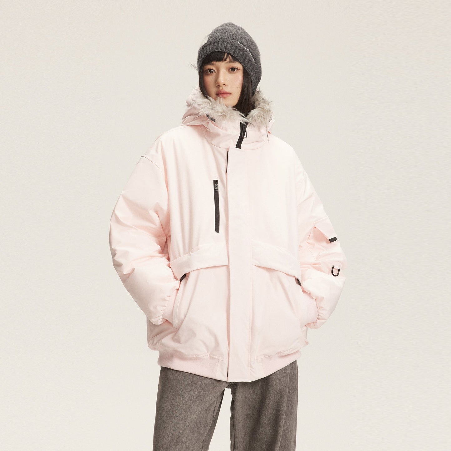Dames Winterjas Imitatiebontkraag Warm en Trendy