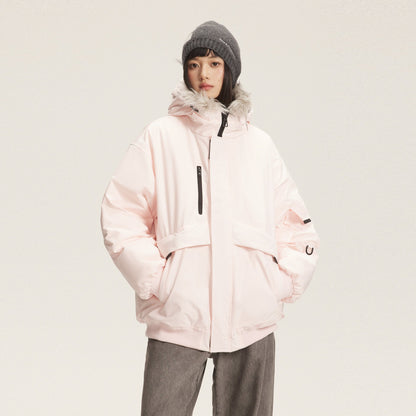 Dames Winterjas Imitatiebontkraag Warm en Trendy