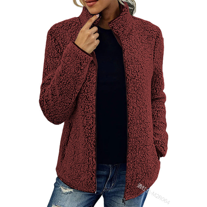 Dames Fleece Jas Warm en Veelzijdig met Rits