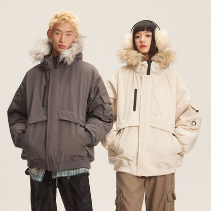 Dames Winterjas Imitatiebontkraag Warm en Trendy