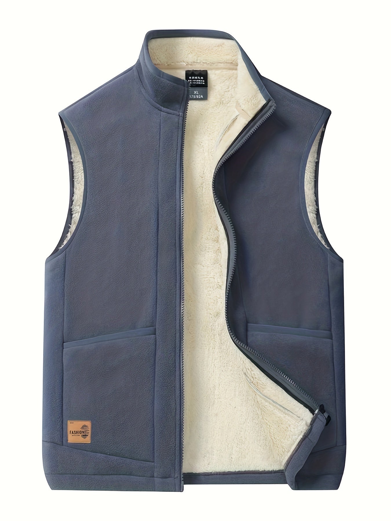 Ignazio | Gilet con zip foderato in pile