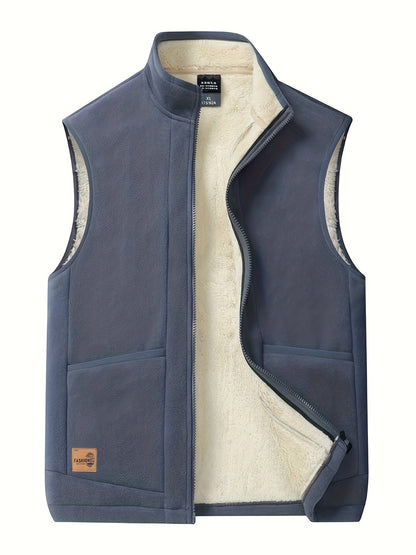 Ignazio | Gilet con zip foderato in pile