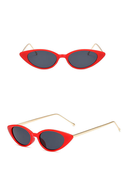 Dames Zonnebril Retro Cat Eye UV Bescherming Smal Montuur
