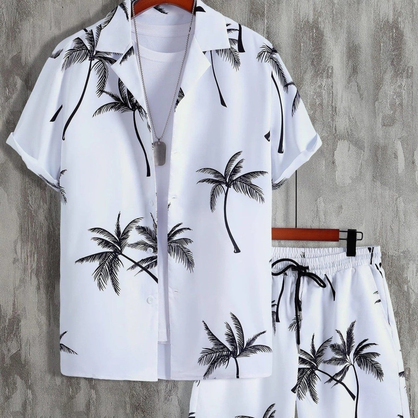 Jorden | Set Estivo a 2 Parti con Camicia Tropicale e Pantaloncini Coordinati 4