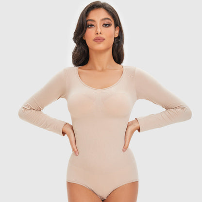 Dames Shapewear Body Lange Mouwen Corrigerend
