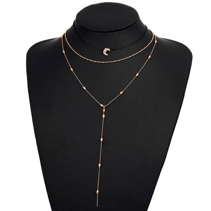 Gouden Choker Ketting met Hangend Accent voor Dames
