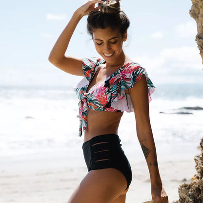 Tropische Bikini Eline Mode Kleurrijk Zomerbadpak