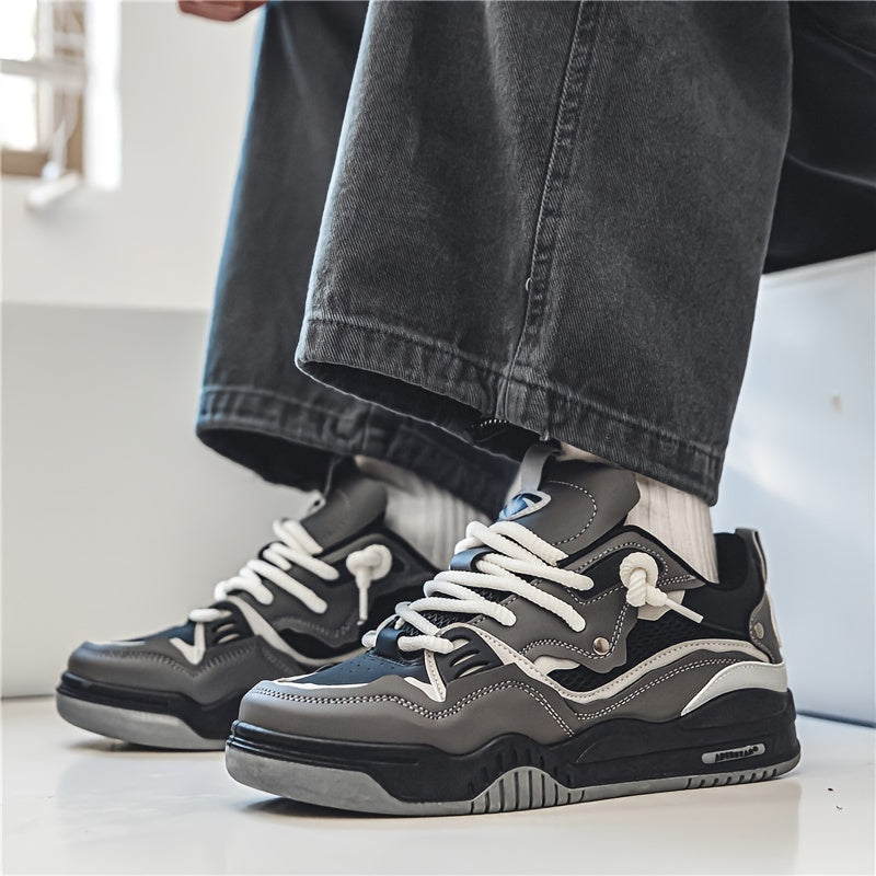 Stijlvolle Heren Skateschoenen met Veters en Gripzool