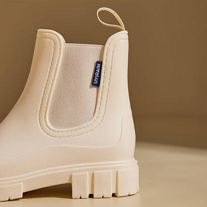 Dames Regenlaarzen Halfhoog Waterdicht Antislip Zool
