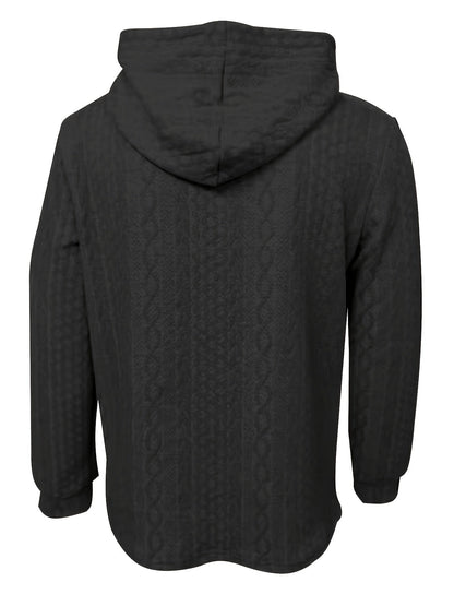 Heren Hoodie Milo - Zwart Moderne Stijl