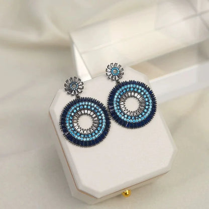 Oorbellen Boze Oog Zilveren Bescherming Layla