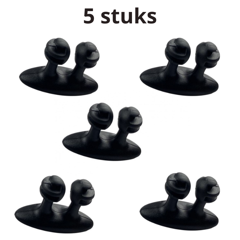 Kabelhangers 5 Stuks - Opgemaakte Oplaadkabels voor Bureau en Thuis