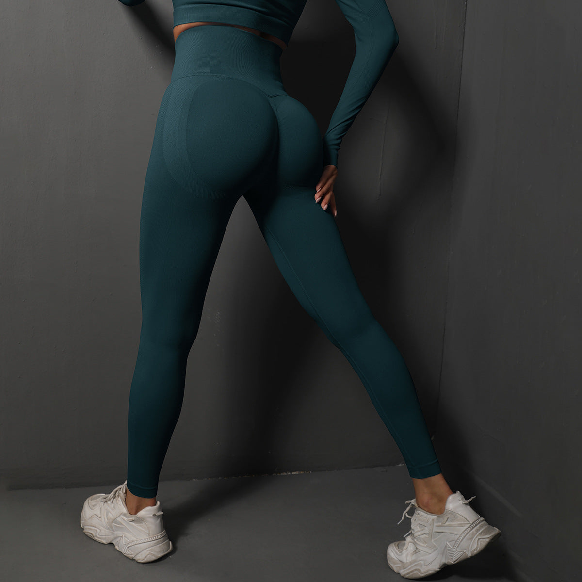 Dames Sportlegging Hoge Taille Elastisch Zwart